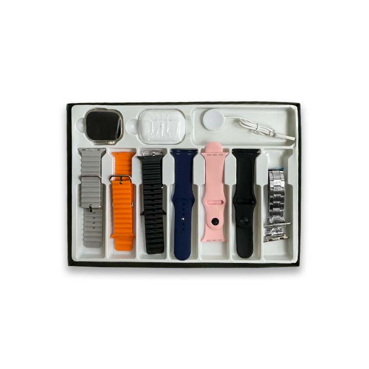 MK-C800 Ultra2 Smart Watch with Earbuds + 7 Straps