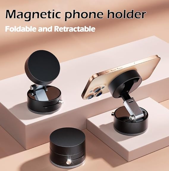 "Magnetic Car Phone Holder – 360° Rotating.