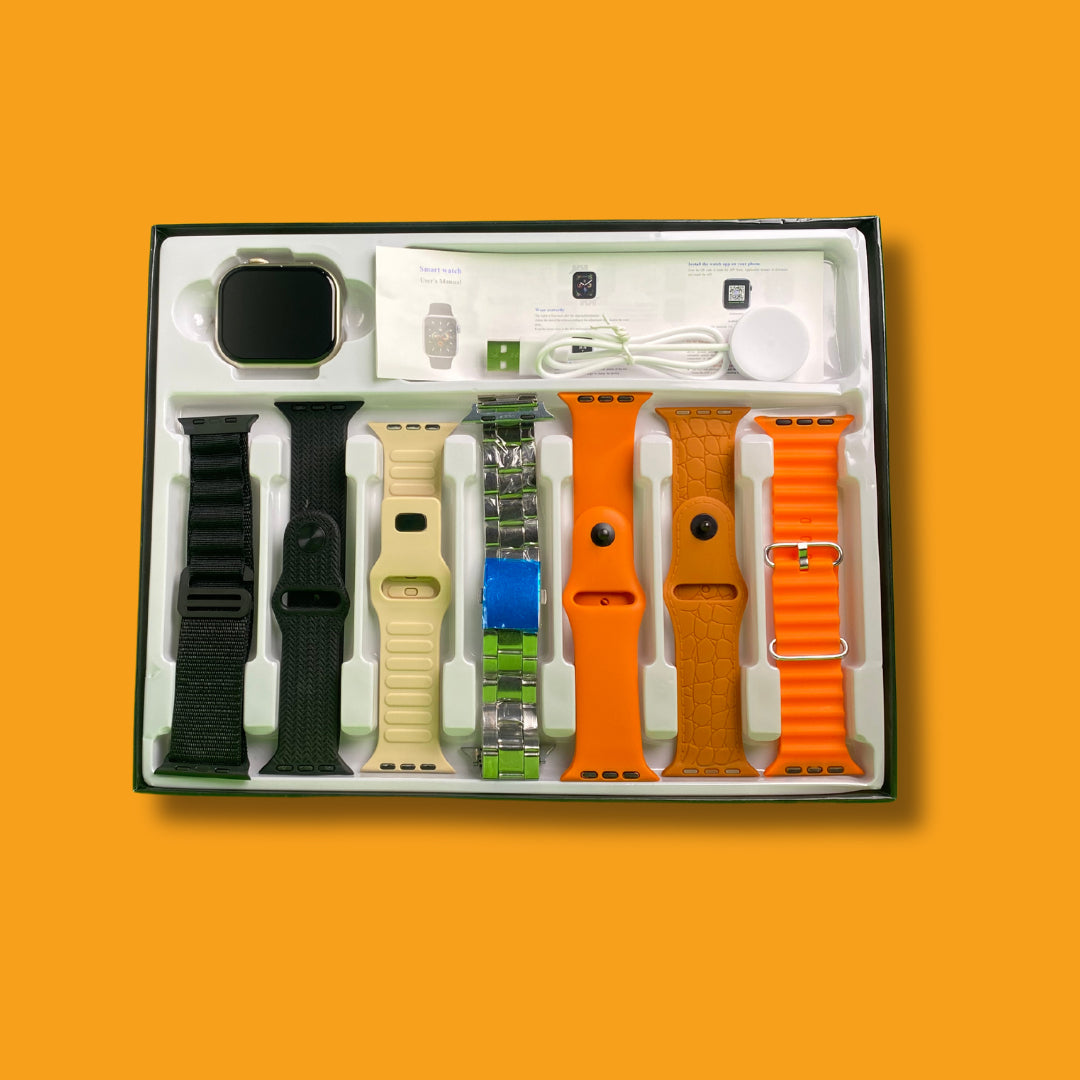 T-Watch X Max Series 10 Smart Watch with 7 Straps