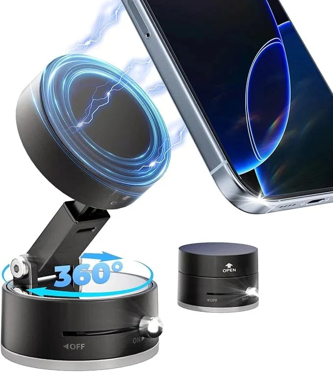 "Magnetic Car Phone Holder – 360° Rotating.